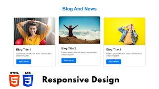 Blog Card Design Using HTML & CSS | HTML & CSS For Beginners