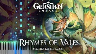 ｢Rhymes of Vales｣ - Sumeru Battle Music Piano Cover [Sheet Music]