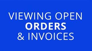 Open Orders & Invoices - T&A Supply Dealers Portal