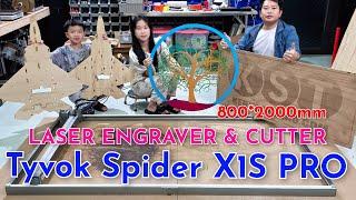 Unbox and Test 40W Tyvok Spider X1S Pro Large Format Laser Engraver & Cutter