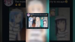 The moment when umaru-chan try to escape with her friends