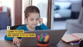 Learn to code online for kids age 8 to 14.