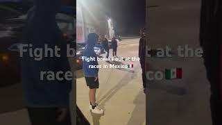 Fight breaks out at races in Mexico #dragracing #streetracing #hellcat