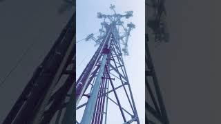 Foggy 350 ft climb #climbhigher #intheclouds #woopwoop #tower #towerlife