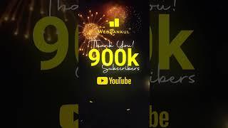 Thank You 900K Subscribers - YouTube #ytshort #shorts #short #websankul