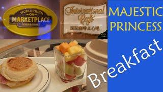 Majestic Princess breakfast. You can start your day like Royalty,  with a spread fit for a King!