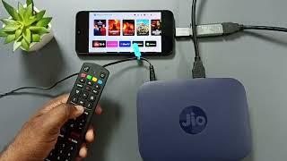 How to Connect Jio Set Top Box (STB) to Samsung Galaxy Phone | Watch Programs & Open OTT Apps