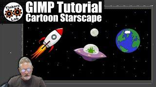 Create a Cartoon StarScape - GIMP Brushes & Layers Tutorial