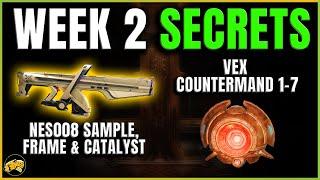 Destiny 2 - CHOIR OF ONE Catalyst - Week 2 Secrets - NES008, Catalyst Puzzle, Vex Countermand 1-7