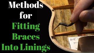 Methods for fitting braces into linings Beau Hannam Guitars and Ukuleles