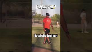 This Team Let Us COACH Their GAME MIC’D UP! #shorts #baseball