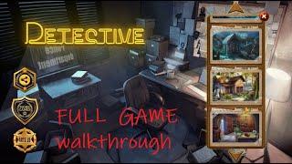 Detective Room Escape Game walkthrough FULL..