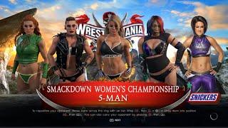 5 Women Elimination Match for the Smackdown Women Championship