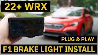 2022+ Subaru WRX F1 Rear Brake Light Installation (JXR Performance)