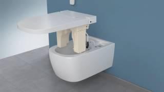 Унитаз подвесной VitrA V-Care 5674B003-6104 со встроенным феном