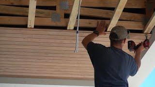 Installing Timber Lining Boards with Hidden Screw Holes