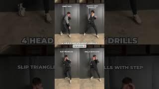 4 HEAD MOVEMENT DRILLS FOR BOXERS!  #boxing #boxer #boxingtraining #boxingworkout #boxingdrills