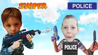 Baby police officer set, and a set of special forces! unpacking and testing