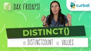 DAX Fridays! #87: DISTINCT vs DISTINCTCOUNT vs VALUES