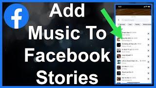 How To Add Music & Lyrics To Facebook Stories!