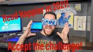 Read Happier in 2021 with the One Man Book Club Reading Challenge!