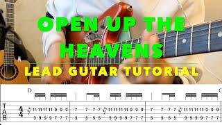 Open Up The Heavens TAB | Vertical Worship | Electric guitar tutorial | Playthrough cover