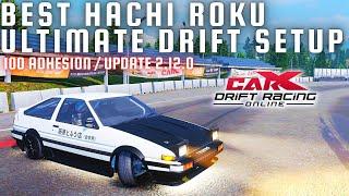 Hachi Roku Ultimate Drift Setup | 100 Adhesion - CarX Drift Racing Online