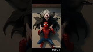 Haunted Granny attacked Spider-Man | Ghost Attack | Horror Cartoon Animation Bhoot and Reiko The Cat
