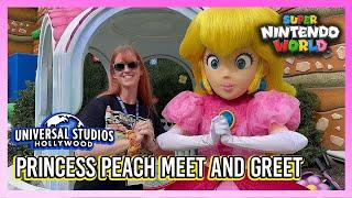 Princess Peach Meet and Greet in Super Nintendo World at Universal Studios Hollywood