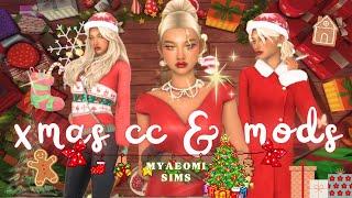 must have christmas cc, mods & recipes!  || sims 4 cc haul & mod showcase 