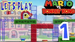 Let's Play Mario vs donkey Kong Remake part 1 Mario Toy Factory