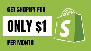 Get Shopify 3 months for $1