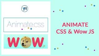 HOW TO USE ANIMATE CSS AND WOW JS IN YOUR WEBSITE  | YOU CAN ANIMATE ANYTHING ON YOUR WEBSITE