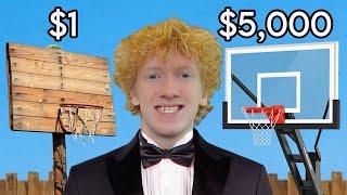 $1 Vs $5,000 Basketball Hoop!