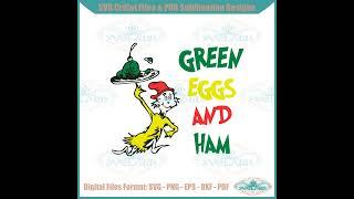 Green Eggs And Ham Dr Hat SVG For Cricut Sublimation Files