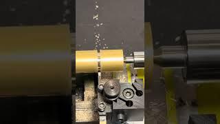 Knurling brass on lathe pd250 from Proxxon