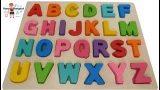 ABCs, Learn the Alphabet, ABC Puzzle, Kindergarten Letters,  Preschool ABC & Color Video