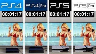 PS5 Pro vs PS5 vs PS4 Pro vs PS4 | GTA 5