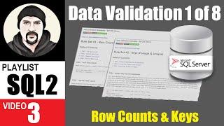 SQL Server Data Validation Examples: Row Counts, Duplicates, and Foreign Key Orphans