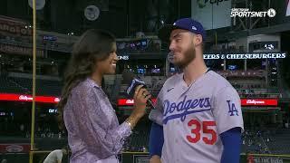  Beer & Champagne Showers tonight?  Cody Bellinger Dodgers Postgame Interview with  #Dodgers #mlb