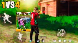 SÓ PODE LOTEAR BAÚ NESSE DESAFIO SOLO VS SQUAD!! FREE FIRE MOBILE