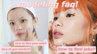 my pre-modeling routine + FAQ: freelance modeling, rates, body size, etc! 