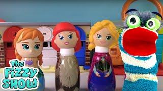 Wrong Heads on Disney Princesses Ariel Rapunzel Cinderella Bottles