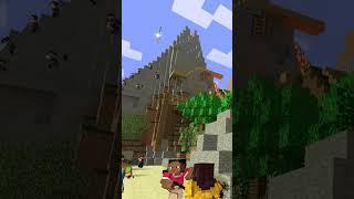 Super fight Warden to save the village! #minecraft #animation #minecraftanimation