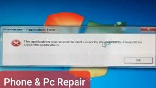 new method google chrome error 0xc0000005 windows 7