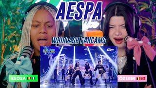 AESPA: THE WHIPLASH FANCAMS reaction