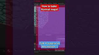 How to bake Normal map from Material in Blender! #blendertutorial