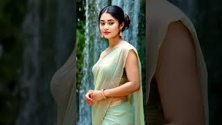 AI Desi Beauty in Saree  | Navel Style #navelbeauty #hotgirl #saree #desigirl #shorts