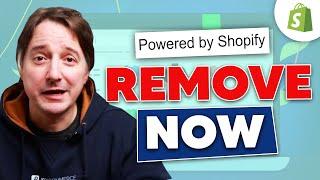 How to Remove 'Powered by Shopify' from Footer - 2024