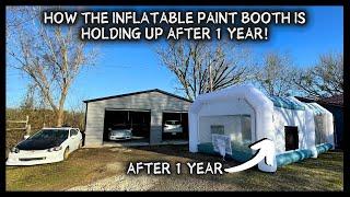 INFLATABLE PAINT BOOTH 1YR UPDATE- GORILLASPRO 28X15X10